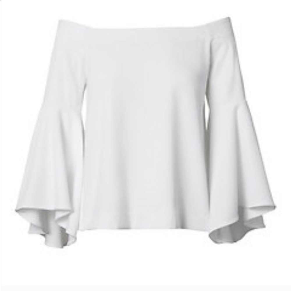 Banana Republic Off The Shoulder Bell Sleeve Top - Picture 1 of 5